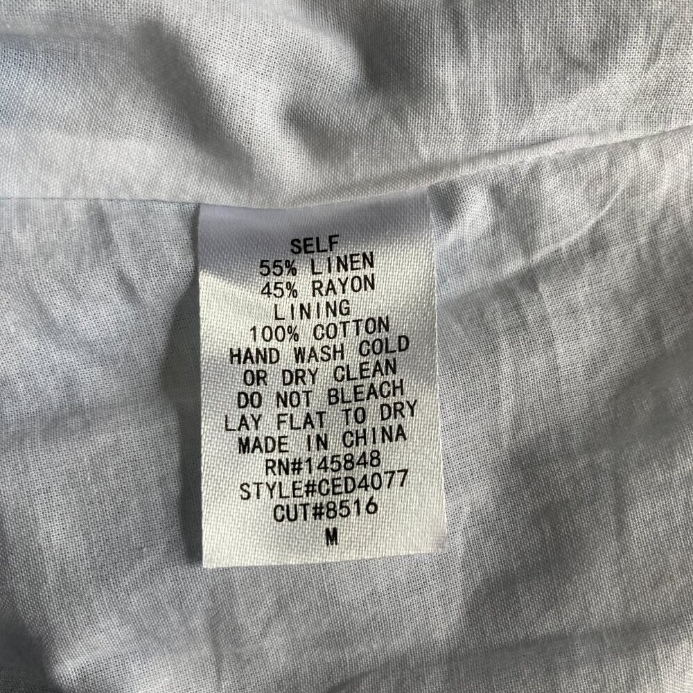 Everly Linen Blend Wrap Dress, NWT, Size M - Picture 12 of 12